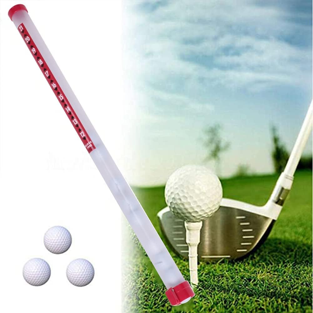 Golf Ball Picker Shag Tube - Plastic with Ball Release Retrievers Collector Grabber Picker Pick Up Sucker Tool