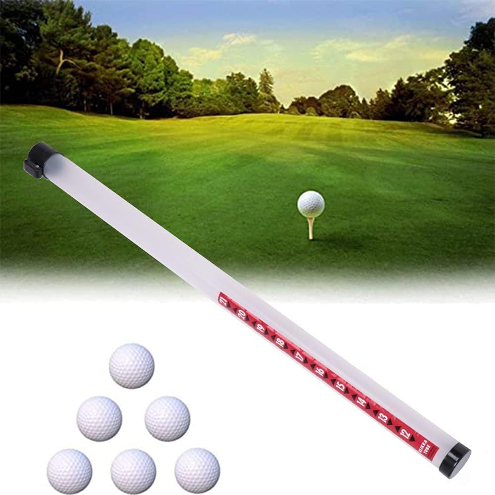 Golf Ball Picker Shag Tube - Plastic with Ball Release Retrievers Collector Grabber Picker Pick Up Sucker Tool