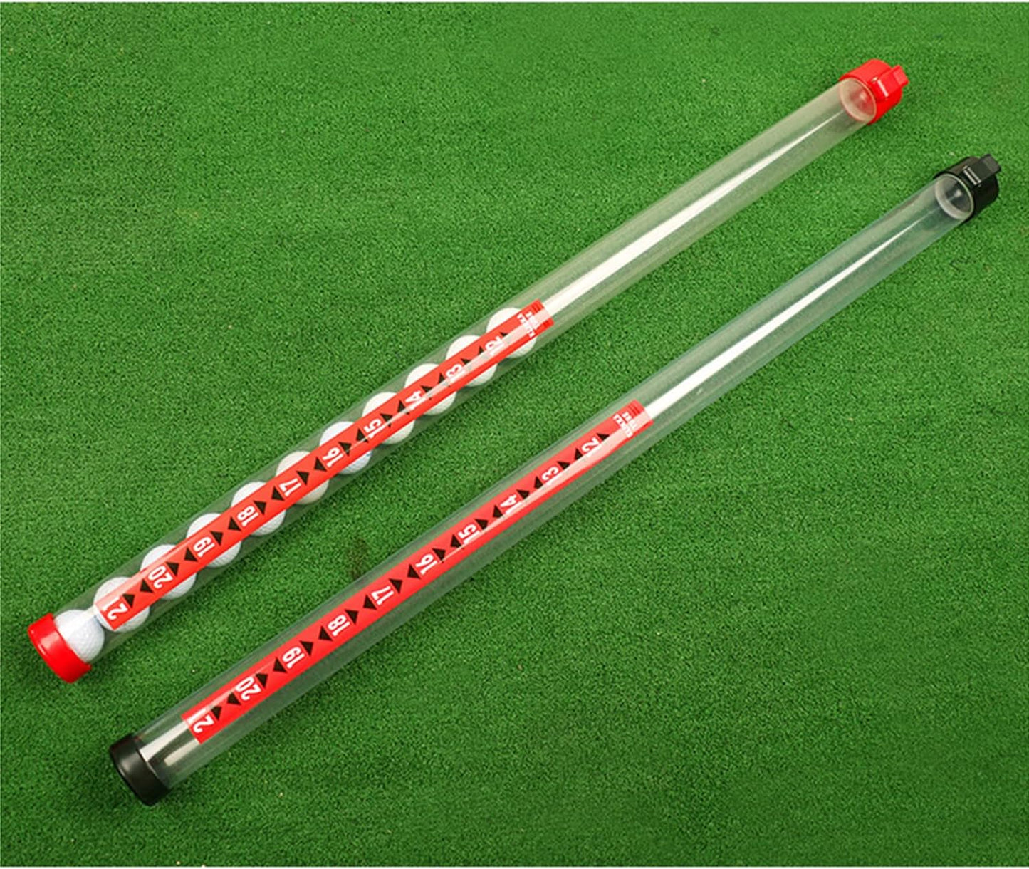 Golf Ball Picker Shag Tube - Plastic with Ball Release Retrievers Collector Grabber Picker Pick Up Sucker Tool